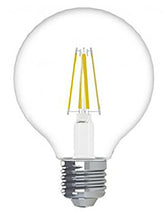 GE Industrial Solutions 23049 LED Bulb, Globe, G25 Lamp, 25 W Equivalent, E26 Lamp Base, Dimmable, Clear